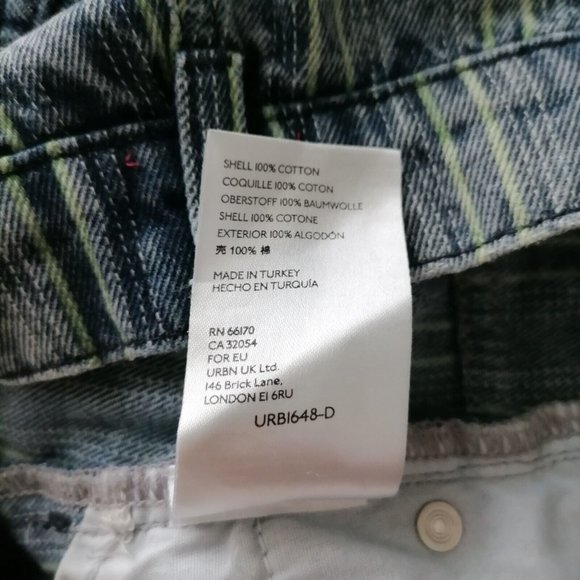 Urban Outfitters BDG Striped Denim Women Shorts - Picture 7 of 7